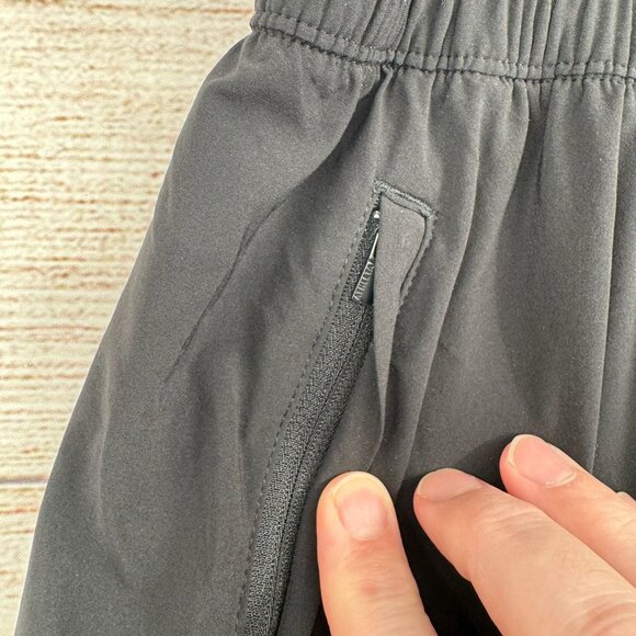 Athleta Arrival Drawstring Midi‎ Skirt Women's 22 Black Travel Stretch - Picture 6 of 12